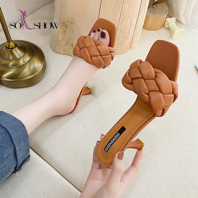 Новинка 2022, модные дизайнерские тапочки на высоком каблуке, горячая Распродажа, сексуальные женские сандалии для женщин и дам