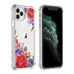 适用于iPhone 11手机壳，热销高级植物花卉软TPU定制印刷手机壳，适用于Apple iPhone 11 Pro配件