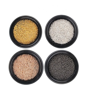 3D เล็บโลหะคาเวียร์ <span class=keywords><strong>Micro</strong></span> ลูกปัด 3D <span class=keywords><strong>Micro</strong></span> เครื่องประดับคาเวียร์เล็บตกแต่งสําหรับเล็บ - Product Image 1