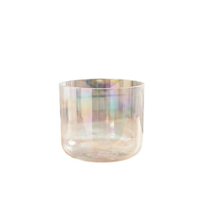 Bol chantant en cristal de quartz clair irisé Aurora 432Hz, pour la méditation, le yoga, la thérapie des chakras et la guérison sonore à domicile - Product Image 1