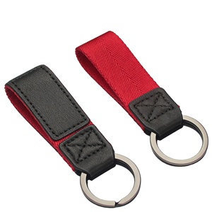 2026 Popular Personality Car Metal Ring Luxury Pu Leather Keychain <b>Custom</b> Logo Printing Design Keychains - Product Image 2