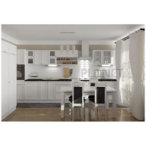 Планета Современная Белая кухня легко очищается HPL ламинат тушки сбивать кухонные шкафы - Product Image 2