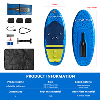 Planches gonflables portables en gros avec hydrofoil GY1310, aile de foil et kit complet de SUP en PVC pour débutants en windsurf
