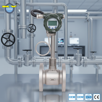 KY LUZ High Reliability Vortex Flow Meter With Pressure Compensation for Industrial Flue Gas Measurement
