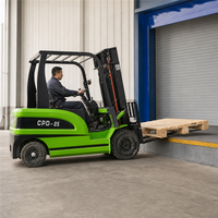 Chariot électrique de manutention XUANDE CPD 25 avec batterie lithium-ion certifié CE pour le transport de palettes en entrepôt