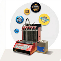 Limpiador ultrasónico de inyectores de combustible, máquina de prueba de diagnóstico, herramienta eficiente para diagnóstico de batería