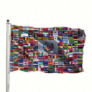 ขายส่งธงชาติทุกประเทศทั่วโลก ธงโพลีเอสเตอร์สำหรับใช้งานกลางแจ้ง ขนาด 90x150 ซม. 3x5 ฟุต ธงชาติแบบกำหนดเอง - Product Image 1