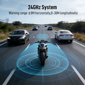 Sistem Peringatan Radar Detektor Titik Buta (BSD) Sepeda Motor Pintar, Monitor Pandangan Belakang, Aksesori Peringatan Keselamatan untuk Semua Sepeda Motor - Product Image 3