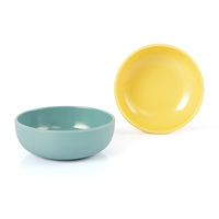 Ensemble de bols à crème glacée en mélamine, antidérapant, personnalisé, ensemble de 6 couleurs assorties, parfait pour le mélange, service ou la conservation
