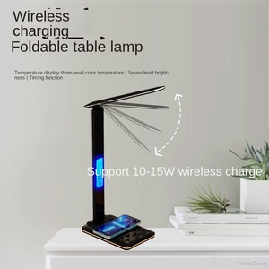โคมไฟตั้งโต๊ะแบบชาร์จไร้สาย, โคมไฟตั้งโต๊ะอัจฉริยะพับได้อเนกประสงค์สำหรับอ่านหนังสือสำนักงาน - Product Image 2