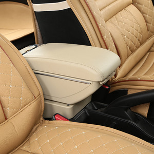 Vtear - Boîte de rangement pour accoudoir avant de voiture en ABS et cuir PU, porte-gobelet USB, accessoires intérieurs pour Dacia Renault <span class=keywords><strong>Duster</strong></span> 2022 - Product Image 6