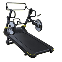 Tapis roulant manuel 2 en 1 avec accessoires de musculation, machine de course autonome sans électricité pour cardio-training en salle de sport