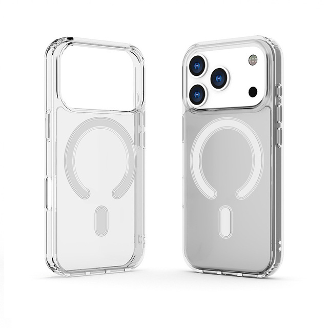 Wholesale Clear Magnetic Phone Case for Iphone 17 16 15 14 13 12 11 Shockproof Mobile Phone Cases for Iphone Low MOQ