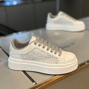 Men's Shoes Autumn 2024 New Breathable Thick Sole Increase Board Fashion Sports Casual Men Small White - Product Image 4