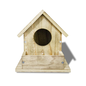 Goedkope Prijs Kleine Tuin Houten Vogel Nestkast Feeder Vogelkooi Houten Vogelhuis Voor Buiten