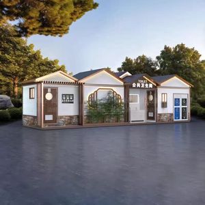 Mobile Toilet Portable Public Restroom <b>Sandwich</b> <b>Panel</b> Modern Design For Tourist Attractions Eco-Friendly With Onsite - Product Image 2