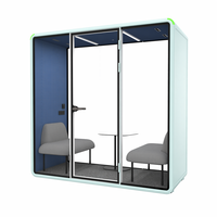 Cabine de travail insonorisée portable pour bureau, cabine modulaire insonorisée pour bureau
