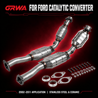 Convertisseur catalytique GRWA pour Ford 2002-2011 Diesel, position avant, en acier inoxydable, avec tube d'échappement en céramique, amélioration