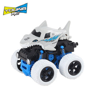 1:36 Trẻ Em Nhựa Điện Ma Sát Đồ Chơi Xe Cá Mập Động Vật Phim Hoạt Hình Mini Xe Đẩy Và Đi Đu Diễn Viên Đóng Thế Xe Tải 12Pcs Hộp Hiển Thị - Product Image 3