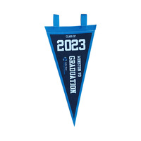 Vente en gros, impression numérique personnalisée, drapeau suspendu en triangle écologique, bannière, fanion, drapeau promotionnel en feutre fait main de haute qualité