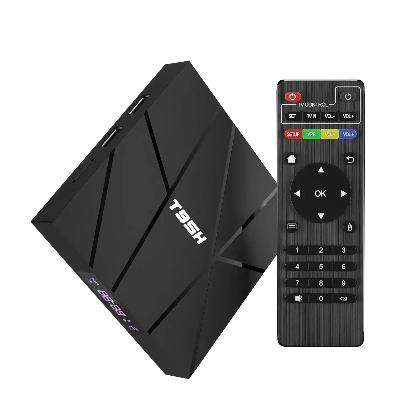 Android Tv Box 10.0 T95H 1GB RAM 8GB ROM H616 Quad-core Smart Box 64 bit Support 6K H.265 3D 2.4G WiFi 10/100M Ethernet