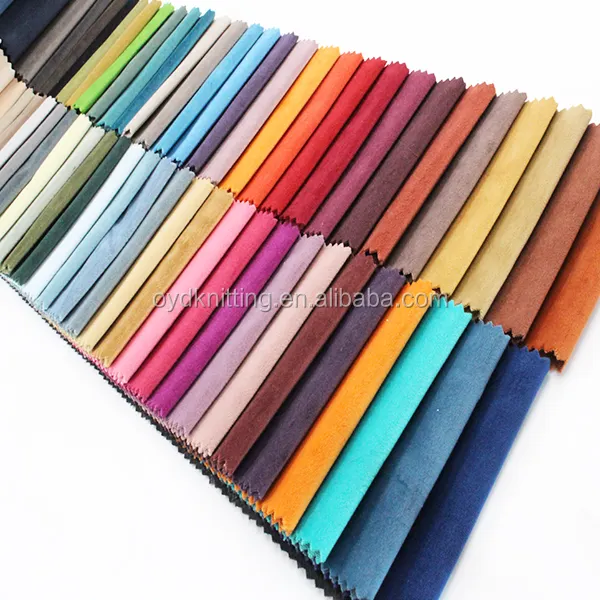 Factory Hot Selling Colorful Bonded Holland Baby Face Velvet for Sofa Fabric, Upholstery Fabric