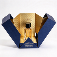 Boîtes rigides de luxe personnalisées pour parfums, gaufrage, boîte cadeau à double porte réutilisable, emballage cadeau pour parfums avec logo personnalisé