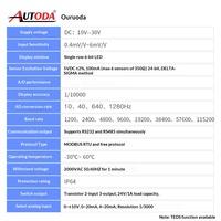 Transmisor de Peso para Rieles Ouluda TDA-08A, Amplificador de Pesaje, 3 Transistores, Salida Analógica, Plástico, 365 Días de Garantía
