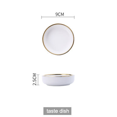 4'' white tast dish