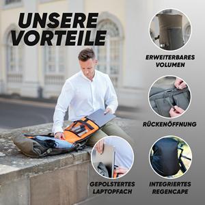 <span class=keywords><strong>Sac</strong></span> à <span class=keywords><strong>dos</strong></span> en polyester imperméable de qualité supérieure |   <span class=keywords><strong>Sac</strong></span> à <span class=keywords><strong>dos</strong></span> à enroulement, capacité 20-39L, construction robuste <span class=keywords><strong>pour</strong></span> les voyages, le travail et les loisirs - Product Image 3