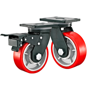 4 "<span class=keywords><strong>5</strong></span>" 6 "<span class=keywords><strong>8</strong></span>" Hochleistungs-Lenk rolle Gusseisen PU-Rad für Industrie wagen Hoch leistungs wagen Lager transport ausrüstung - Product Image 2