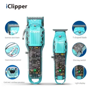 Iclipper-Y10 Neues Design beliebte transparente Haars chneide maschine wiederauf ladbare profession elle Haars chneide maschine