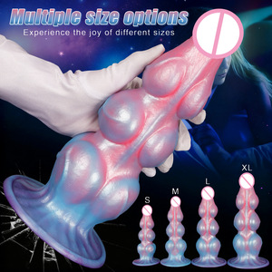 Dildo de Silicona con Forma Realista de Múltiples Nudos, Tapón Anal Flexible, Masajeador Íntimo Unisex, Juguete de Placer para Adultos, Seguro para el Cuerpo - Product Image 2