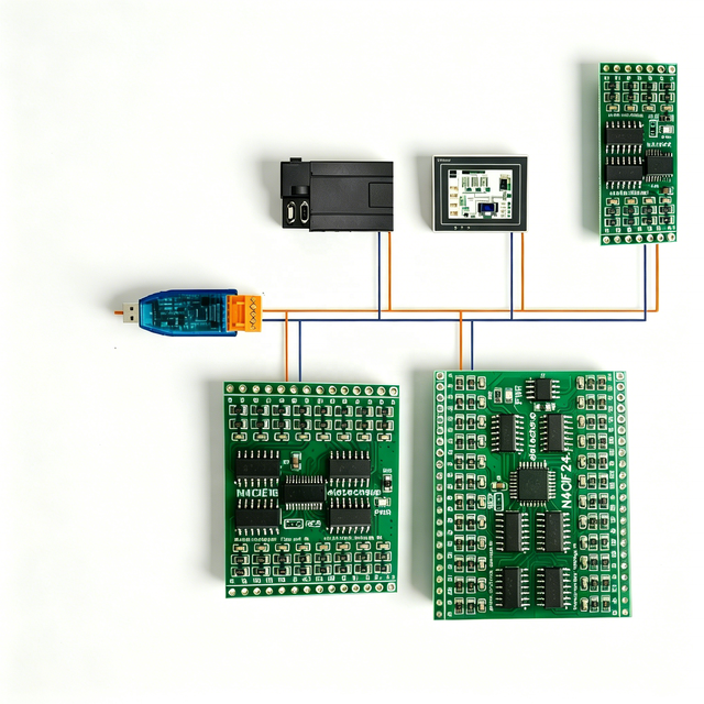 N4CID08 N4CIE16 N4CIF24 DC 5V 12V 24V 8-24CH Current Voltage to RS485 Converter 4-20MA 0-30V ADC Collection SCADA MES PLC B425