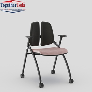 Chaise de conférence pliable de luxe léger avec protection lombaire, dossier double réglable, pour bureau et école (vente en gros) - Product Image 3