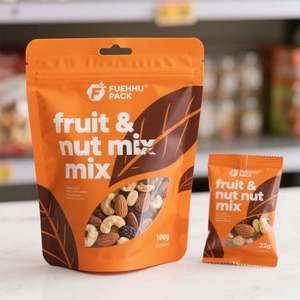 Sacs en papier d'aluminium de qualité alimentaire refermables avec zip-lock personnalisables de 20g 100g et héliogravure pour noix de cajou et gelée avec fenêtre - Product Image 6