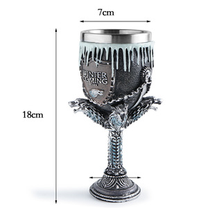 Taza de acero inoxidable de resina con cabeza de <span class=keywords><strong>Lobo</strong></span> vikingo JWA56, decoración <span class=keywords><strong>del</strong></span> hogar para volver a <span class=keywords><strong>la</strong></span> escuela, tazas artesanales de resina - Product Image 3