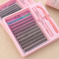 Kit de cils inférieurs faits main personnalisés, kit de cils en grappe DIY, cils en grappe naturels, cils en grappe individuels en gros