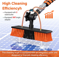 Brosse télescopique multi-longueurs en aluminium pour nettoyage sans rayures des panneaux solaires, fenêtres, voitures, camions et bateaux – Vente en gros