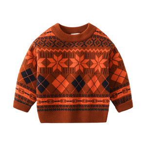 2024 nouveau printemps automne <span class=keywords><strong>pull</strong></span> pour enfants pour les tout-petits enfants col rond <span class=keywords><strong>pull</strong></span> à la mode garçons décontracté à manches longues pour l'hiver - Product Image 5