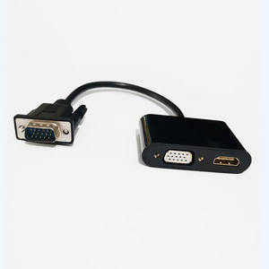 <span class=keywords><strong>Entrada</strong></span> macho Vision VGA a HDTV <span class=keywords><strong>hembra</strong></span> + adaptador de audio de salida VGA <span class=keywords><strong>hembra</strong></span> - Product Image 1