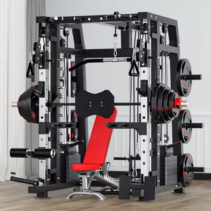 Equipo de fitness multifunción <span class=keywords><strong>Smith</strong></span> Machine Home Gym Squat Rack con pila de peso - Product Image 5