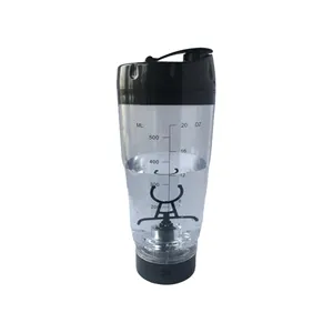 Logotipo personalizado de plástico libre de BPA USB recargable 16oz y 20oz 450 y 600ml de gimnasio de proteína de vórtice agitador mezclador botella