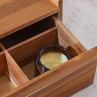 Boîte de rangement personnalisée en bois pour sachets de thé avec tiroir supérieur, coffre de service à thé, boîte de rangement pour service à thé d'accueil