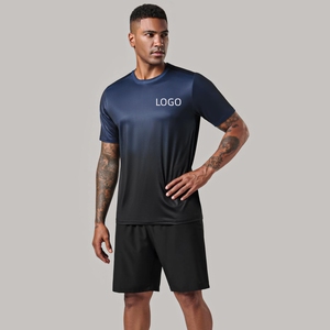 Wholesale <b>Polyester</b> Men Run Sport <b>Tshirt</b> Custom Sublimation Transfer Full Print Design t Shirt Quick Dry Fit T-shirt for Men F00 - Product Image 4