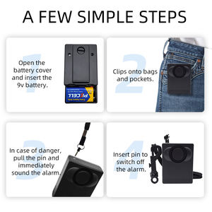 Alarma Personal de Seguridad con Llavero, 130db, Alta Potencia, para Mujeres y Niñas, Venta al Por Mayor - Product Image 5