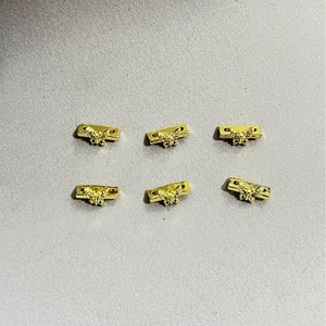Copper Plated Gold Zircon Butterfly Jewelry Findings For Bracelet Making 10Pcs DIY Accessories - Product Image 4