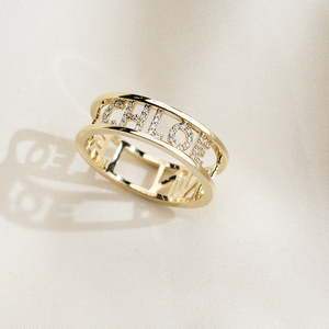 Bague en or 9 carats avec diamant de forme ronde Messi Jewelry MSR-2086, bague de mode avec diamant cultivé en laboratoire, idéale pour un cadeau - Product Image 2