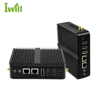 Petit ordinateur Ubuntu Linux N100 Mini PC industriel sans ventilateur à 4 cœurs Industrie 2HD DP Mini Lan Dual Pc