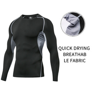 Gym Yoga Wear tuta da ginnastica per gli uomini all'ingrosso stretto Leggins Fitness Running Set personalizzato - Product Image 5